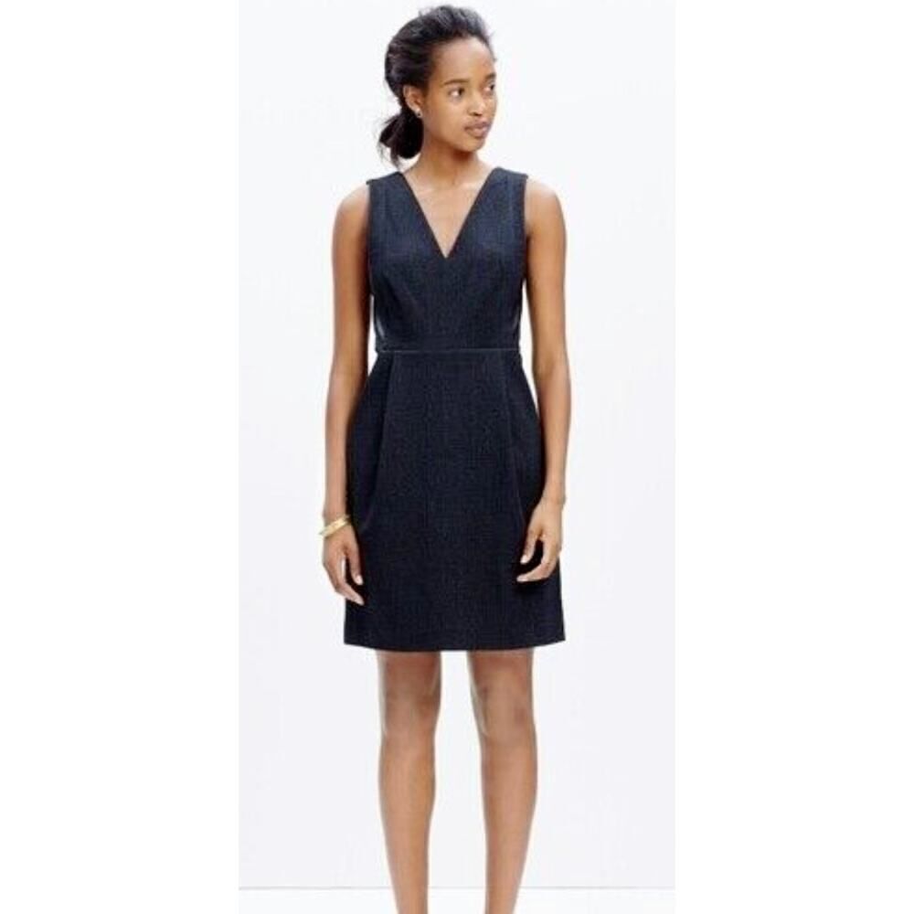 Madewell Leather Inset Ponte Career Dress - Size 6 - New